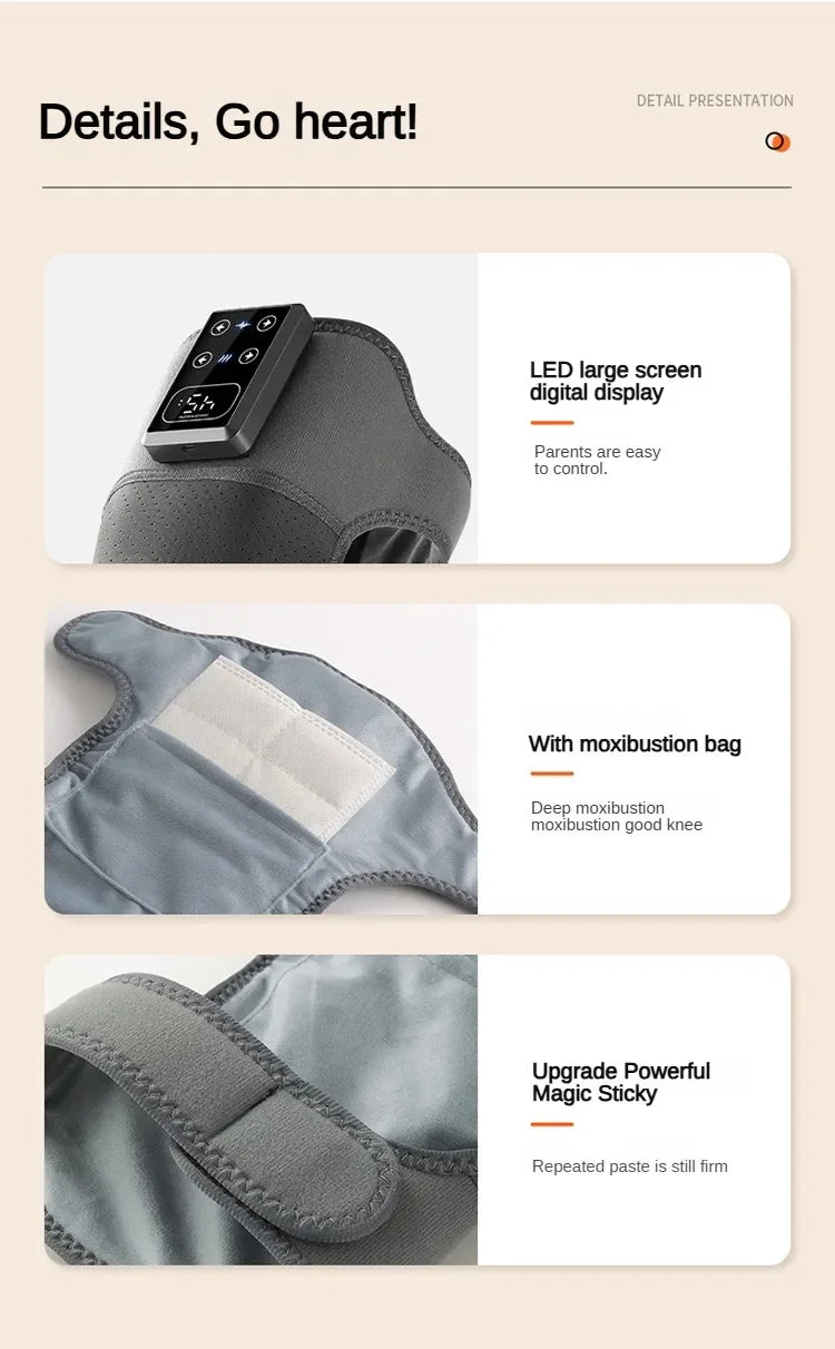 Masajeador 3-en-1 Térmico y Vibración